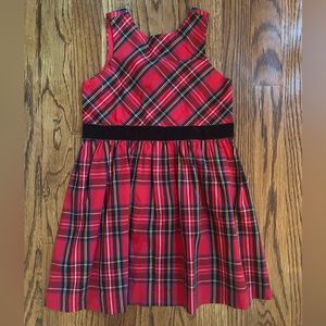 NWT Jcrew Crewcuts Plaid Christmas Dress Size 3